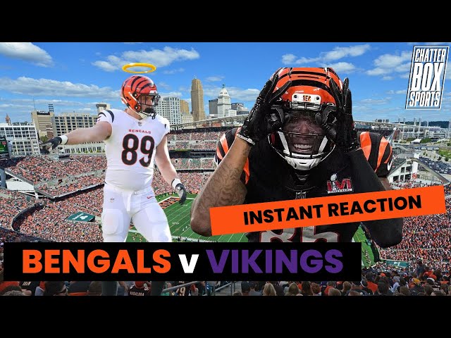 CINCINNATI BENGALS vs MINNESOTA VIKINGS INSTANT REACTION NFL LIVE Stream: Chatterbox Bengals Week 15