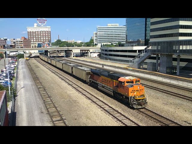 One Unit Wonder on BNSF WB TXUX Coal Train Lead By BNSF #9088. Kansas City, MO 5/18/24
