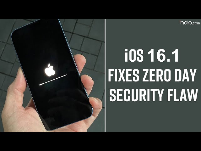 IOS 16.1 Includes a Fix For a Scary Zero-Day iPhone Security Flaw That Addresses Active Exploits