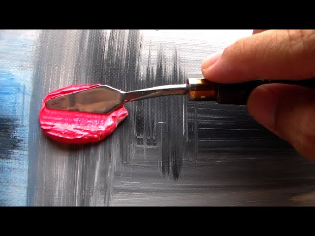 Simple Abstract Painting Demonstration / Abstract Art / R-222