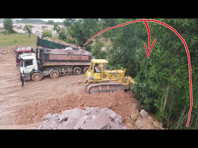 Part.145| Continue Update Huge Landfill Project Super Strongly Komatsu Dozers Push Soil And Stone
