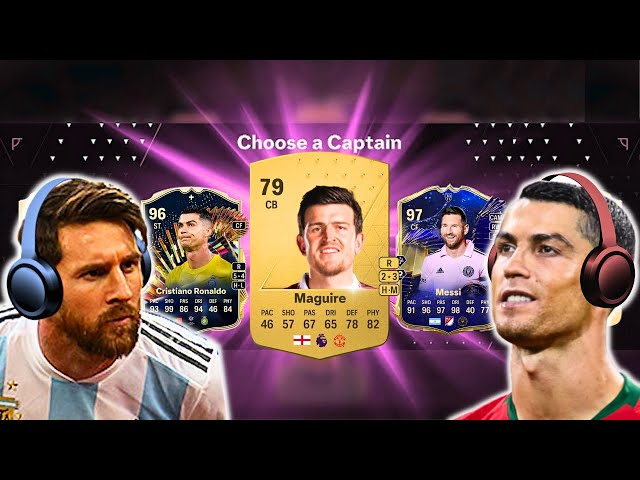 OUR FIRST EVER FUT DRAFT - Messi & Ronaldo play FIFA!