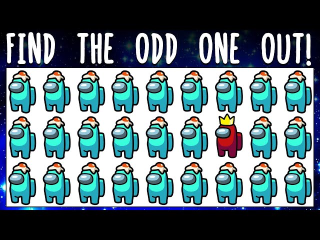 Among Us - Can You Find the Odd One Out in These Pictures? Odd one out Brainteasers