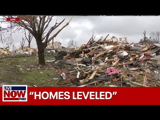 Nebraska tornado damage shows destroyed homes, multiple tornados caught on camera | LiveNOW from FOX