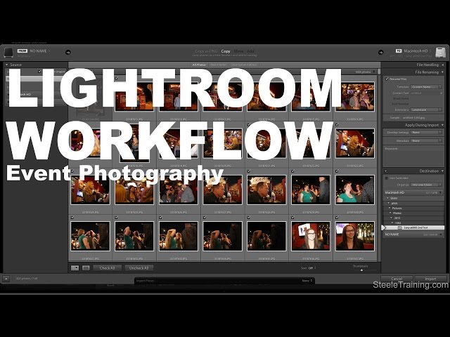 Lightroom Workflow: Event Photography