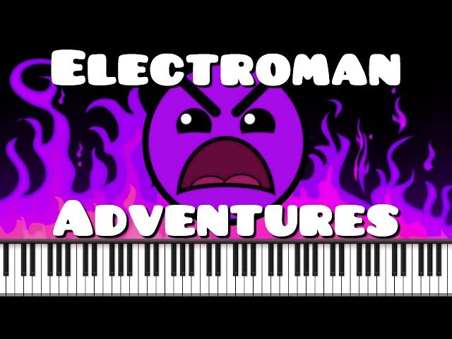 Electroman Adventures - Waterflame (Geometry dash lvl 13)  | Piano Tutorial
