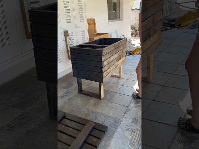 One of my favorite ways to finish outdoor furniture… burn it! 🔥🍊 #shousugiban #outdoorfurniture