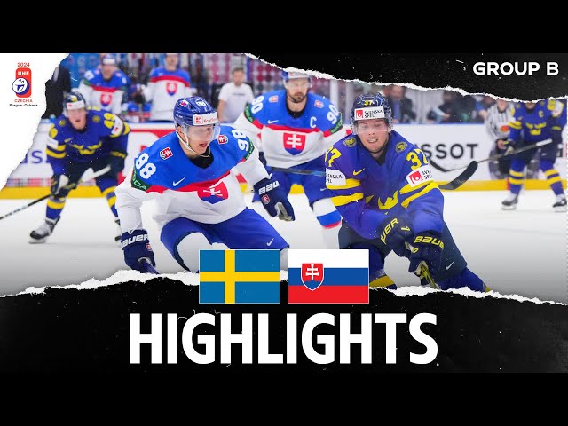 Highlights: Sweden vs Slovakia | 2024 #MensWorlds
