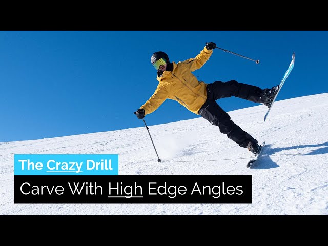 A Crazy Ski Drill to Carve With High Edge Angles | Drill Bits