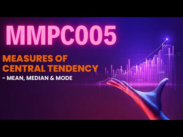 MMPC005 Unit 3 Measures of Central Tendency  | IGNOU MBA | Learning Session with RV | IGNOU TEE EXAM
