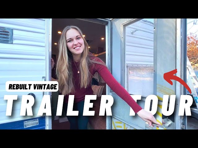 Tour Our REBUILT 1970's Vintage Travel Trailer!
