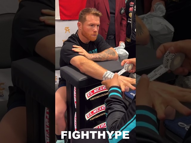 Canelo WRAPS HANDS to KNOCK OUT Jaime Munguia MOMENTS BEFORE WAR