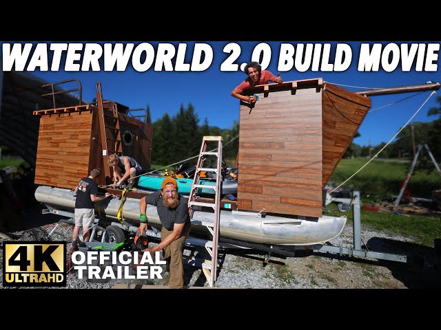 7 Day Waterworld 2.0 Survival Challenge Build Trailer | Pirate Ship Pontoon