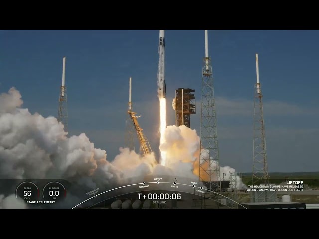 LIFTOFF! SpaceX Starlink 6-60 Launch