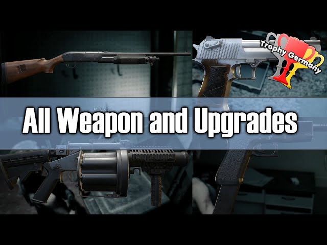 Resident Evil 3 Remeke - All Weapons Upgraded & Locations (Complete Game)