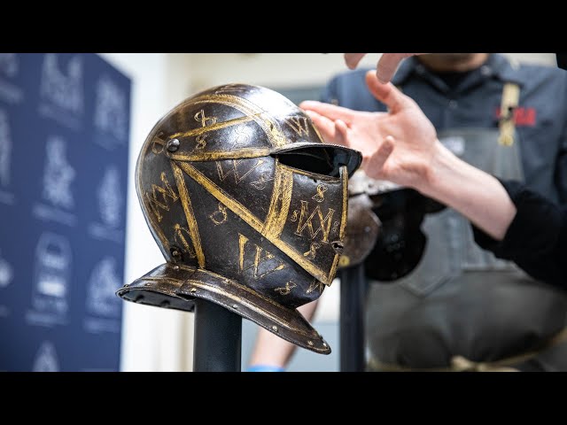 Adam Savage Learns How Armored Helmets Are Restored!