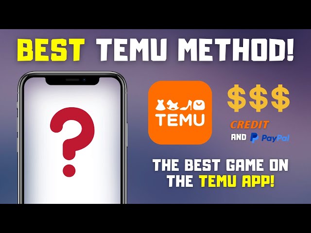 The BEST Method on Temu! | Top Temu Game for Credit, Money, and Items