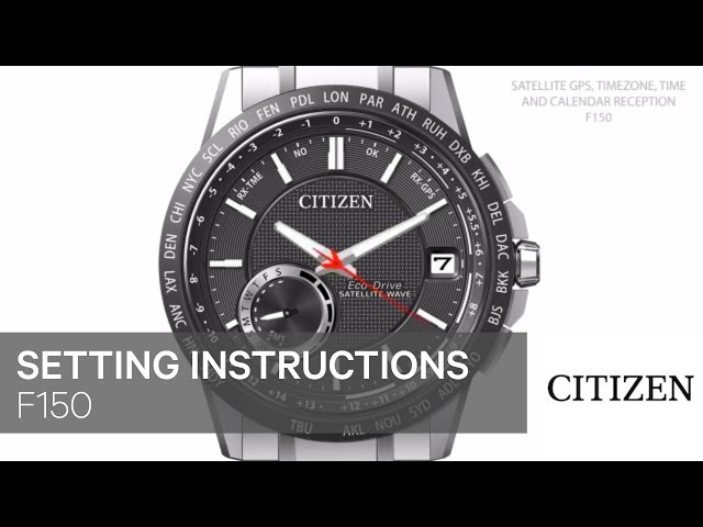 Citizen Watch Setting Instructions — F150
