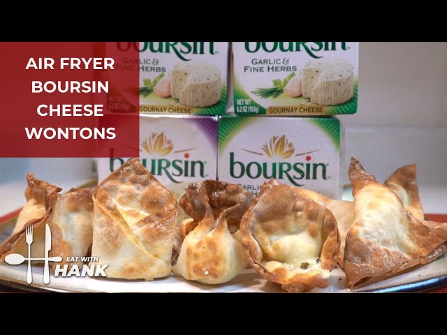 Air Fryer Boursin Cheese Wontons Recipe with Sweet and Sour Sauce