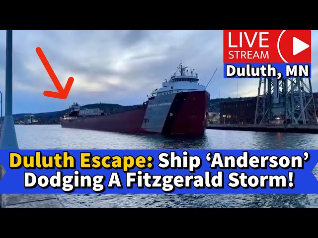 ⚓️Duluth Escape: Ship ‘Anderson’ Dodging A Fitzgerald Storm!