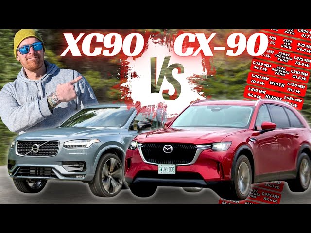 Volvo XC90 vs Mazda CX-90: YOU MIGHT BE HERE BY MISTAKE! (LUXURY SUV COMPARISON)