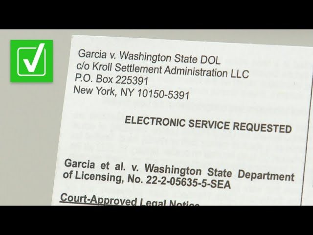 VERIFY: Yes, the Washington Department of Licensing settlement is real