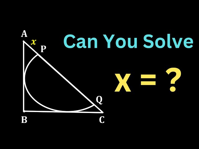 A Nice Geometry Problem | Can you find x=?