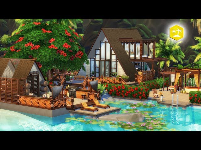 Sulani Modern Beach Villa | NoCC | The Sims 4: Island Living | Speed Build (Stop Motion)