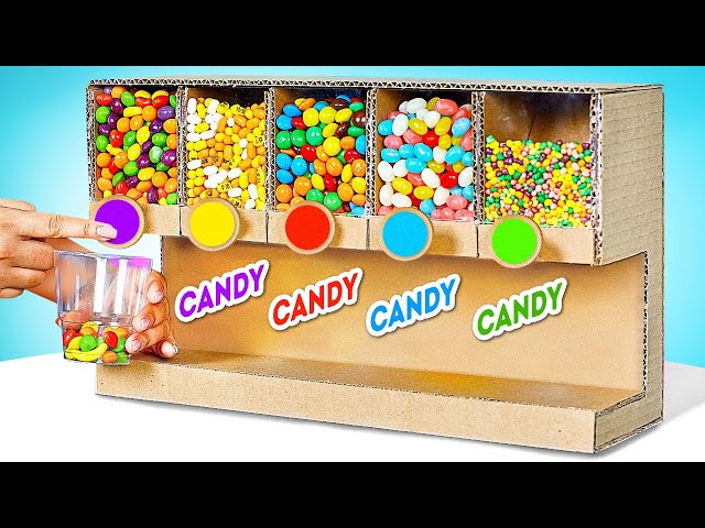 BEST DIY Candy Dispensers At Home || Awesome Food Tricks!