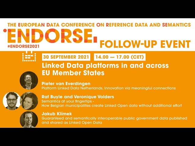ENDORSE Follow-Up Event 2: Linked Data platforms in and across EU Member States