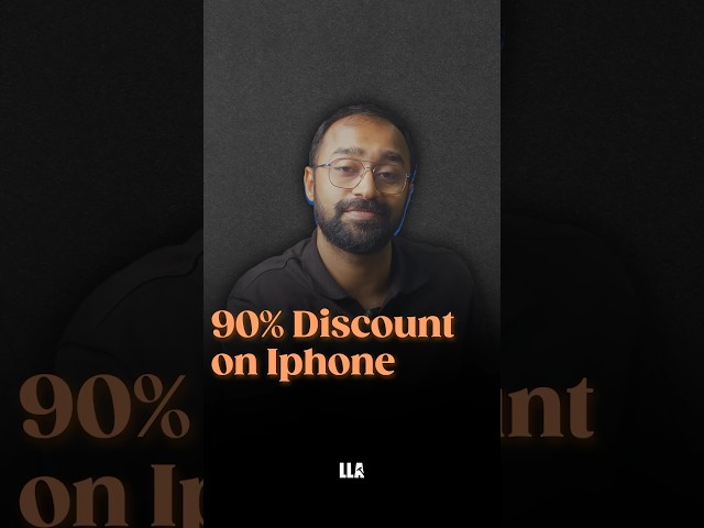 90% Discount on iphone 📱 #LLAShorts 854