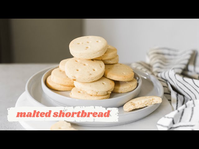 HOW TO MAKE THE BEST SHORTBREAD COOKIES // Malt Cookie Recipe // Best Shortbread Recipe