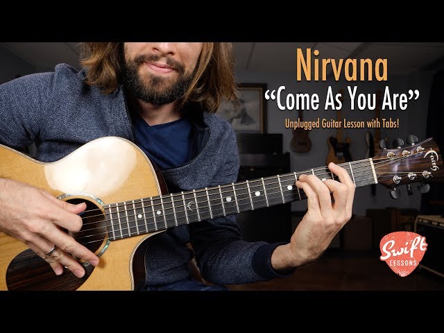 Nirvana "Come As You Are" Unplugged - Beginner Guitar Songs Lesson