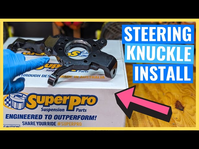 SuperPro Fulcrum Steering Knuckle INSTALL HOW-TO | D-Max BT50 MUX TYRE WEAR FIX?