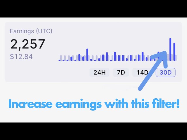 This filter IMPROVED earnings by 200-500%! Helium filter earnings update.