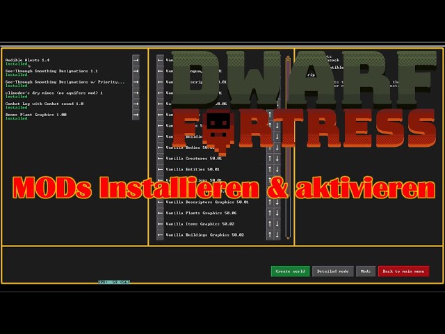 Dwarf Fortress Mods Installieren und aktivieren [Deutsch/German]