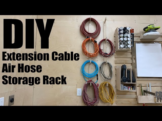 Simple DIY Extension Cable Storage Rack