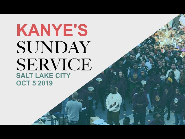 Kanye's Sunday Service got crazy! (Salt Lake City live footage Oct 5 2019)