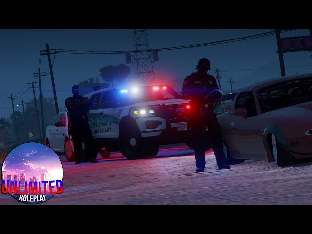 GTA 5 Roleplay URP #12 BUSTING STREET RACERS [Law Enforcement]