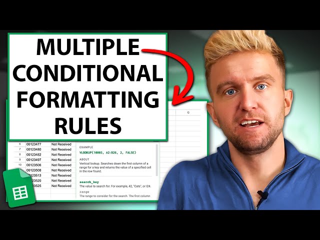 Multiple Conditional Formatting Rules In Google Sheets