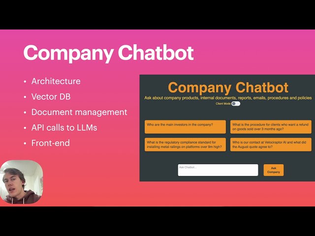 How To Build A Chatbot For Your Business | Architecture + RAG LLMs