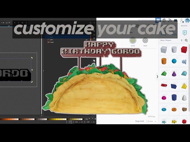 Create your own 3D printed cake topper with free software