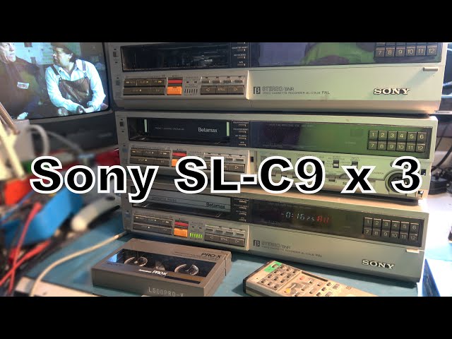 Sony Betamax SL-C9 video recorders.  Can we get something working from these?  Part 1.