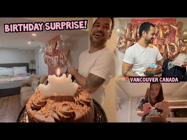 Filipino wife surprises Indian husband on his birthday!