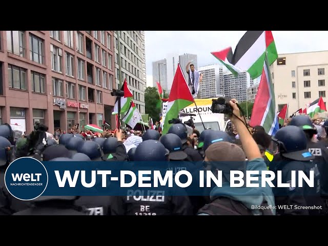 BERLIN: Festnahmen bei Nakba-Tag - Tausende bei Palästinenser-Demo