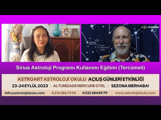 Sirius Astroloji Programı Kullanımı Eğitimi (Tercümeli)
