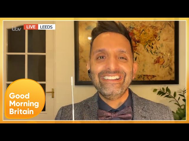Dr Amir Demonstrates How to Take a COVID Lateral Flow Test | Good Morning Britain