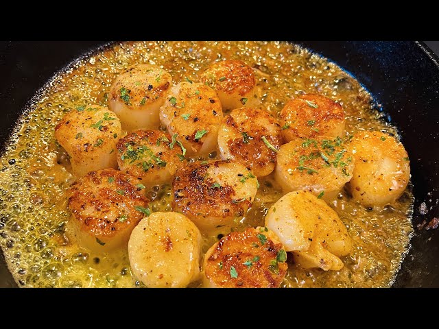 Scallops in Brown Butter White Wine Sauce!