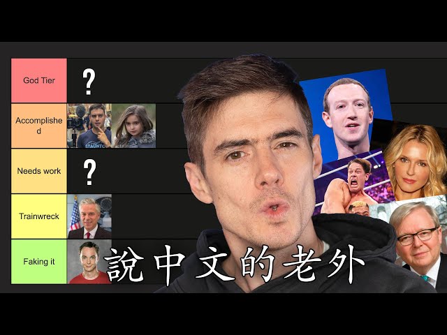 Experts Rank Chinese Speaking Celebrities - Best to WORST!