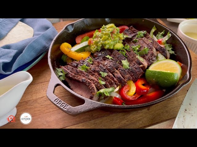 Kitchen 143 Recipes: Fajitas with flat iron steak